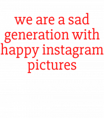 we are a sad...