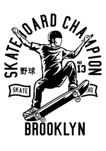 Skateboard Champion Black