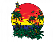 Butterfly Island Retro