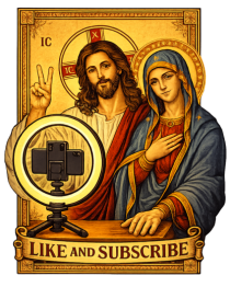 Funny Jesus Mary Influencer