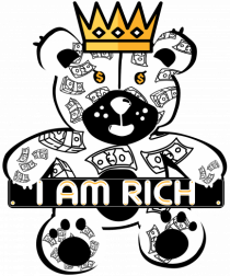 I Am Rich - White Teddy Bear
