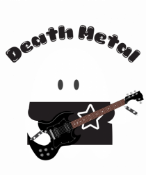 Funny Kawaii Metal Ghost