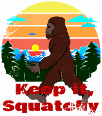 Keep It Squatchy Retro Bigfoot