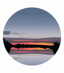 Photo Illustration - reflected sunset