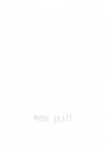 Less Work More Skateboard White