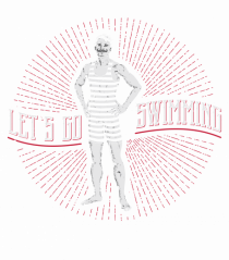 Let's Go Swimming Vintage Style