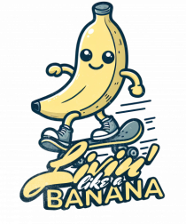 Banană Skate Skateboarding - Trăind Visul Ca o Banană