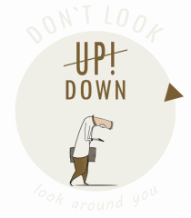 Don`t Look Down ! (white)