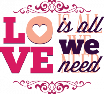 Love is all we need Pink