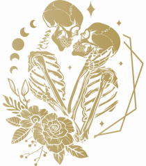 Lovers Skeleton Celeastial KIss