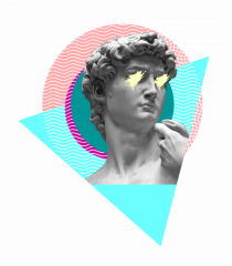 Vaporwave David