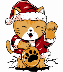 LUCKY MEOW SANTA