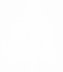 Merry Christmas Tree White Embroidery