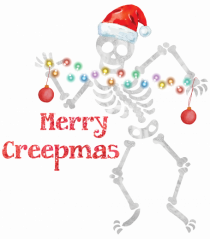 Merry Creepmas Skeleton Christmas
