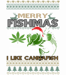 Merry Fishmas I Like Cannafish