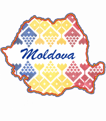 Moldova Romania Tricolor Motive Nationale