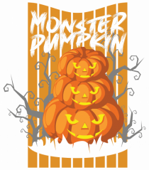 Monster Halloween Pumpkins