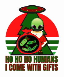 Funny Santa Claus Alien