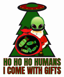 Funny Santa Claus Alien