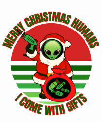 Funny Santa Claus Alien