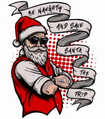 Naughty Tattooed Santa