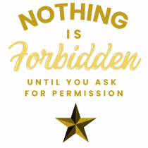 NOTHING IS FORBIDDEN until you ask for PERMISSION