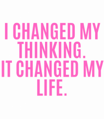 i changed my thinking...
