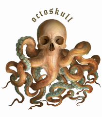 OctoSkull - octopus + skull - caracatita craniu