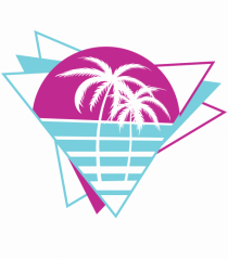 Palm Tree Retro 80s