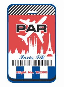 PARIS Airport tag