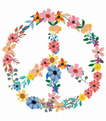 Peace Hippie Flowers