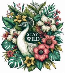 Paun - flori exotice - stay wild