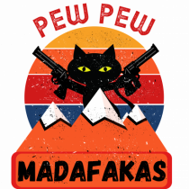 Funny Pew Pew Madafakas Cat