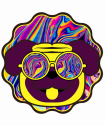 Psychedelic pug