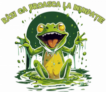 RAZI CA BROASCA LA INUNDATIE