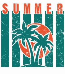 Retro Summer Sunset