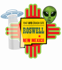 New Mexico UFO Alien Crash Site 1947 Zia Symbol