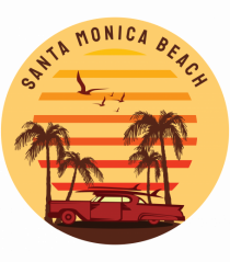 Santa Monica Beach Classic Sunset