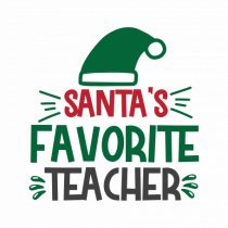 Santas Favorite Teacher Green