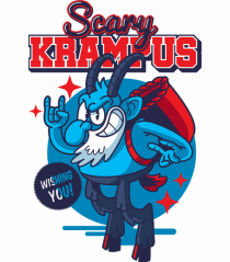 Scary Krampus Wishing you!