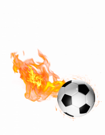 Ball on fire