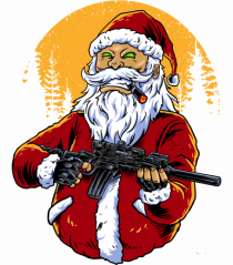 SHOT EM ALL SANTA