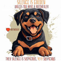 SILENCE IS GOLDEN - Rottweiller