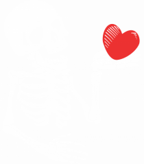 Skeleton Red Heart