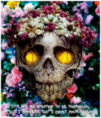 flower skull