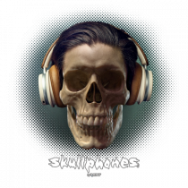 Craniu cu casti - skullphones 01
