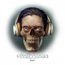 Craniu cu căști- skullphones 01 ochi