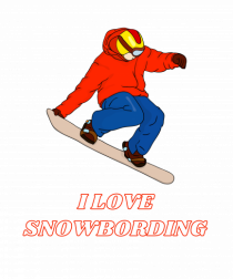 I Love Snowboarding