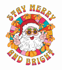 retro de Craciun - Stay merry and bright