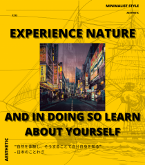Experience Nature And In Doing So Learn About Yourself